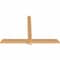 Ekena Millwork Eugene Smooth Timber Gable Bracket, Western Red Cedar, 84"W x 56"H x 3 1/2"D x 5 1/2"F, 16/12 Pitch GBW084X56X0406EUG00SWR - alternate 4